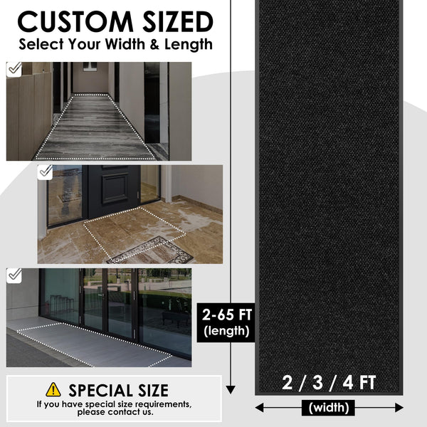 4x6 Heavy Duty Indoor Outdoor Doormat with Non-Slip Rubber Backing