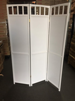3-Panel Pine Wood Room Divider