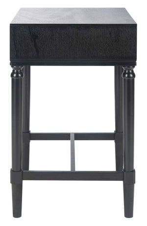 Contemporary Black Accent Table with Drawer