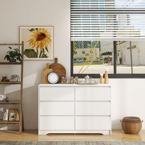 6-Drawer Double Dresser with Deep Storage