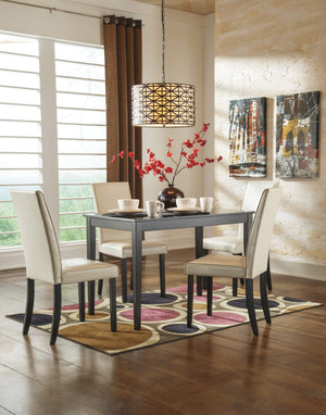 Almost Black Rectangular Dining Table – Seats 6, Wood & Veneer