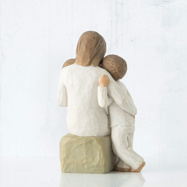 Hand-Painted Resin Mother & Child Figurine