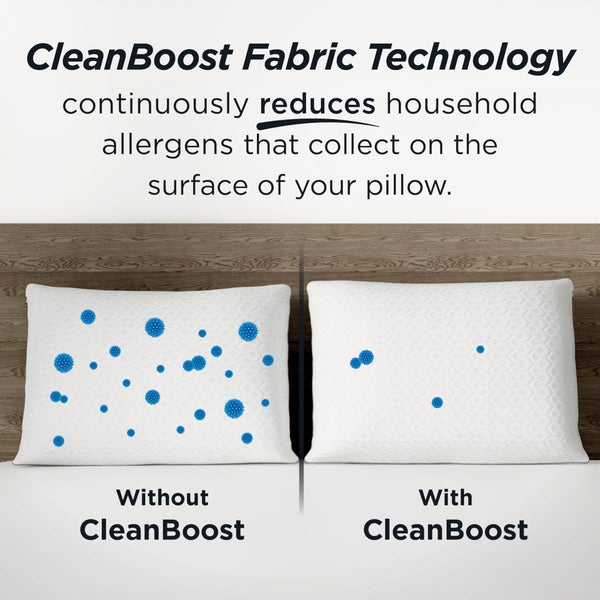 Adjustable Allergen-Barrier Pillow 2-Pack – Standard/Queen