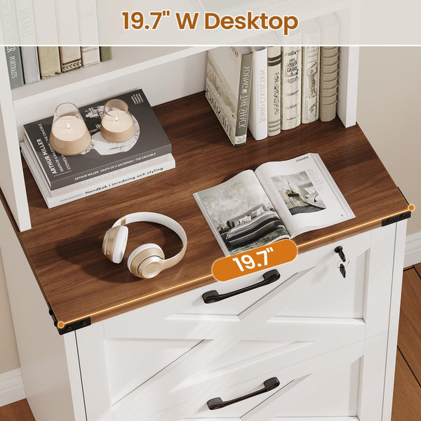 2-Drawer File Cabinet with Lock