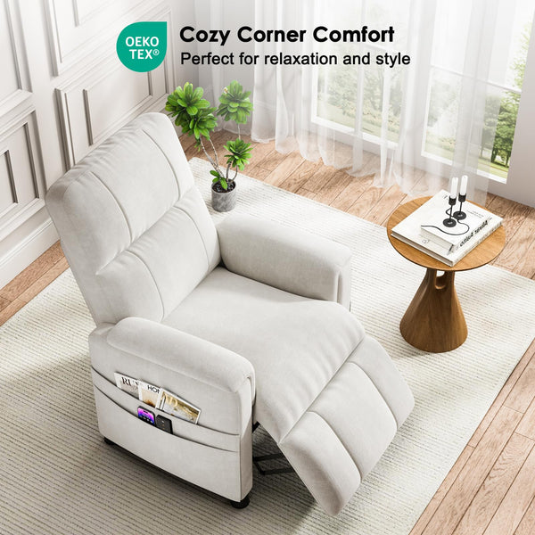 Electric Power Recliner Chair with Remote & Footrest
