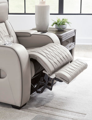 Power Reclining Loveseat with Console, LED Lights & USB Charging