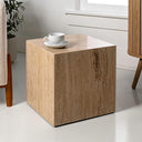 Natural Marble Cube End Table 15.5"