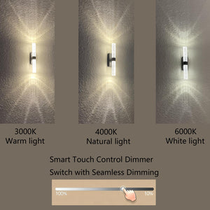 Rechargeable LED Wall Sconces Set of 2 with Remote Control