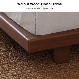 King Low Profile Tatami Platform Bed Frame – Japandi Floor Bed, No Box Spring
