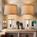 Dimmable Touch Table Lamp with USB Ports & Night Light