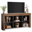 63-Inch TV Stand with Storage & Open Shelves