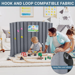Foldable Acoustic Room Divider Panel with Stand