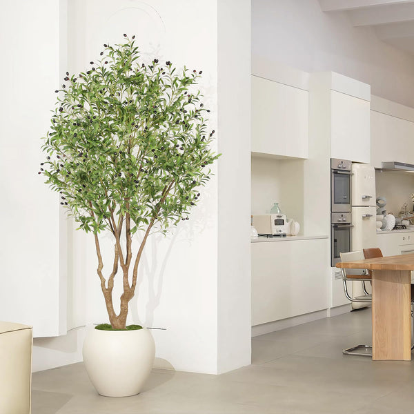 Artificial Olive Tree with Realistic Fruits & Sturdy Base