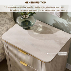 3-Drawer Nightstand Set of 2