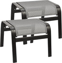 Outdoor Ottoman Footrest Set of 2
