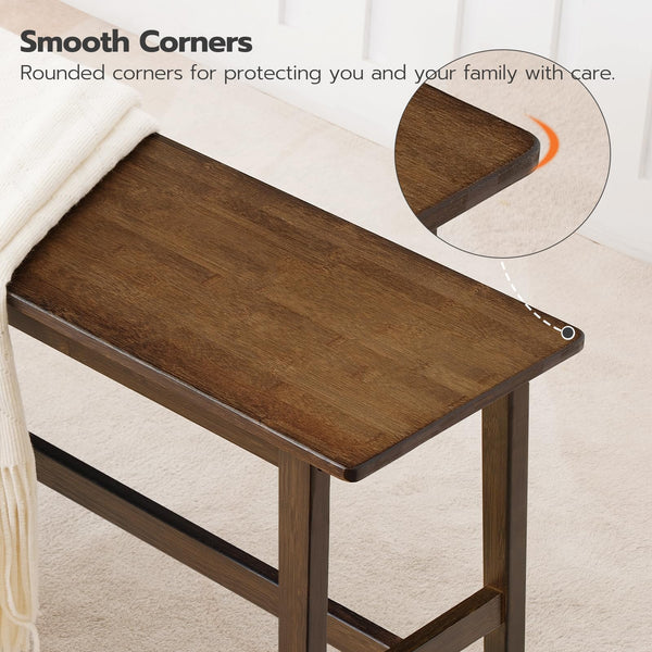 Bamboo Dining Bench – Farmhouse Kitchen & Entryway Seat