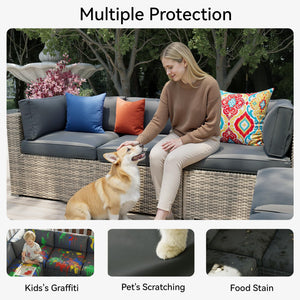 14-Piece Outdoor Patio Cushion Covers Set
