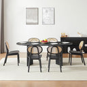 Oval Extendable Solid Wood Dining Table