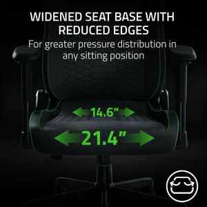 Ergonomic Gaming Chair with Lumbar Support & Fabric Finish