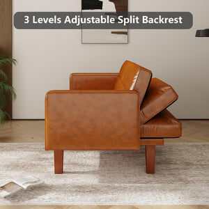 Convertible Futon Sofa Bed with Split Back