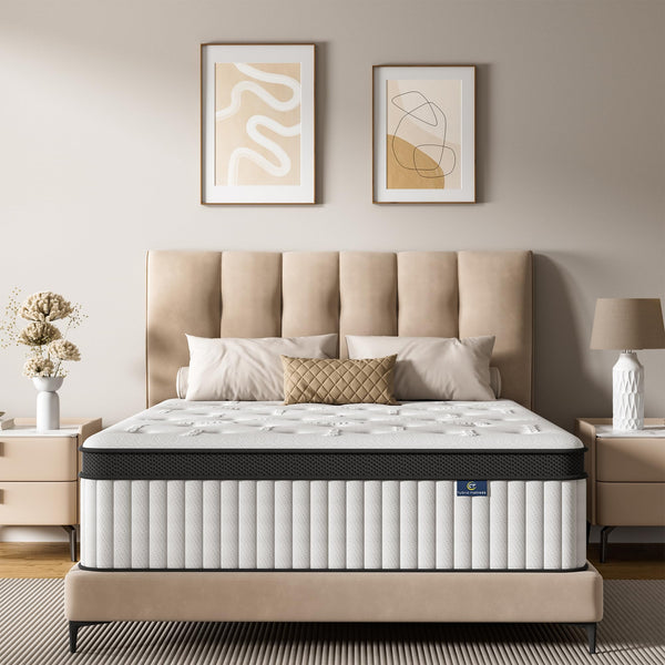 Hybrid Pocket Spring Memory Foam Mattress – Medium Firm, Fiberglass Free