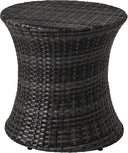 Hourglass Wicker Patio Side Table