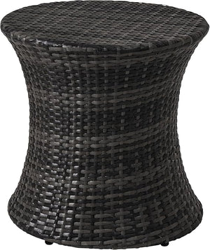 Hourglass Wicker Patio Side Table
