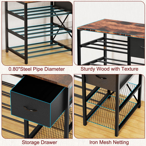 3D Printer Stand with Filament Storage & Drawer