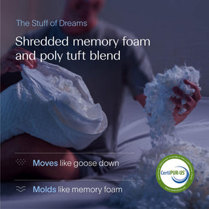 Adjustable Loft Shredded Memory Foam Bed Pillow