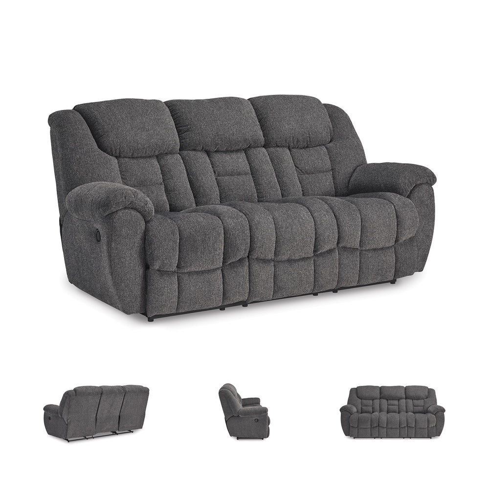 Reclining Sofa & Loveseat Set – Grey Performance Fabric