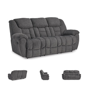 Reclining Sofa & Loveseat Set – Grey Performance Fabric