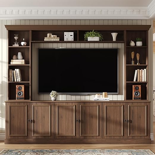 4-Piece Entertainment Center Wall Unit for TVs up to 70"