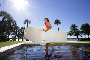 In-Pool Lounge Chair Set of 2 with Adjustable Risers for Sun Shelf