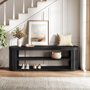 47" 2-Tier Shoe Storage Bench