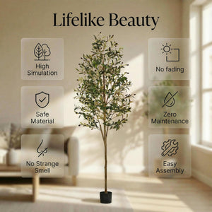 Artificial Olive Tree with Pot – Indoor & Outdoor Floor Plant