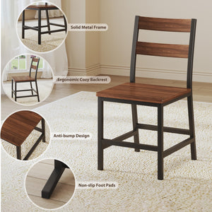 7-Piece Extendable Dining Table Set with 6 Chairs
