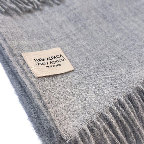 Baby Alpaca Throw Blanket — Handwoven, Lightweight & Breathable