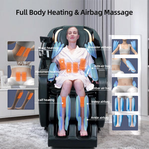 4D Massage Chair Full Body Zero Gravity Recliner with Heat & SL Track