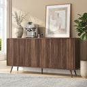 59" Fluted Sideboard Cabinet with Charging Station