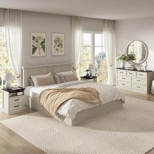 3-Piece Bedroom Set – 7-Drawer Dresser & 2 Nightstands