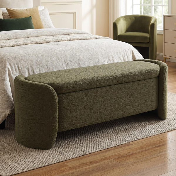 50-Inch Storage Ottoman Bench