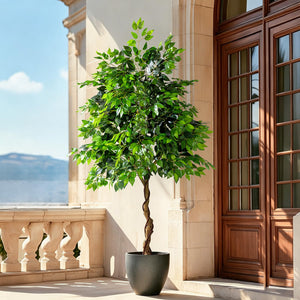 Large Artificial Ficus Tree – Indoor Floor Plant Decor