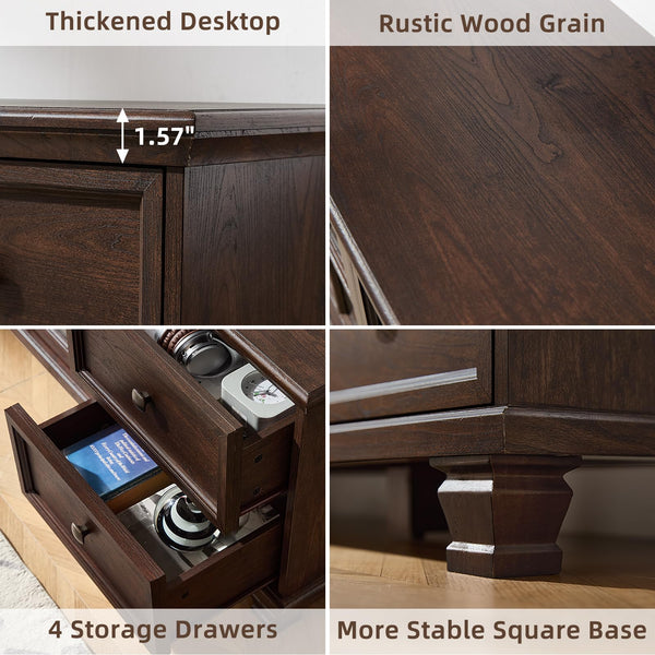 Farmhouse TV Stand & Coffee Table Set