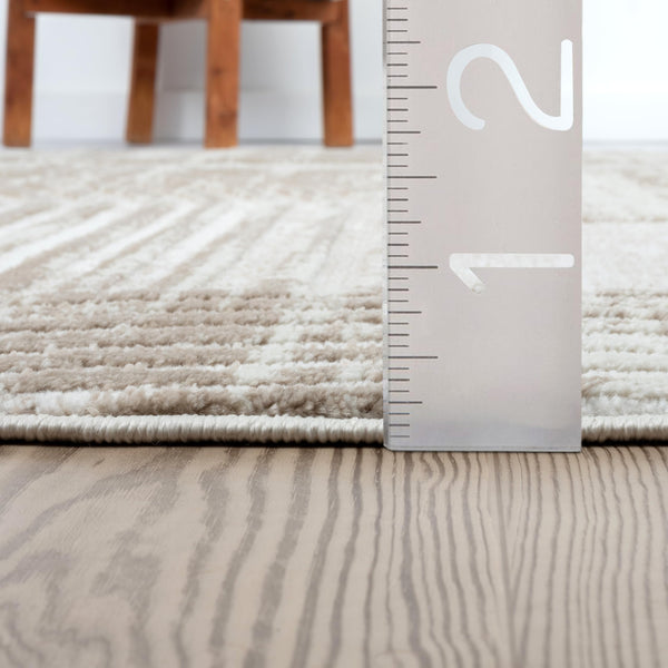 Cream Floral Area Rug