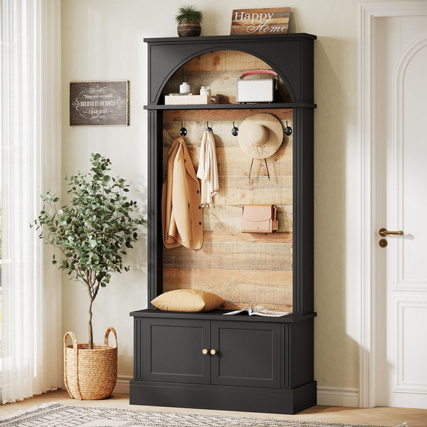 Hall Tree with Storage Bench & Coat Rack