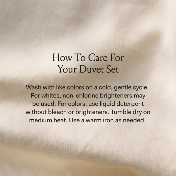 Organic Cotton Duvet Cover Set with Shams