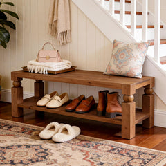 47-Inch Entryway Bench with Shoe Storage