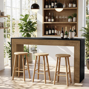 Industrial Counter Height Bar Table with MDF Top