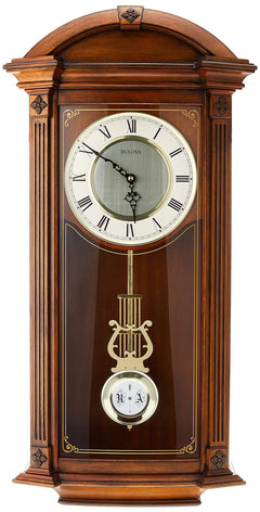 Hartwick Triple-Chime Wall Clock – Walnut