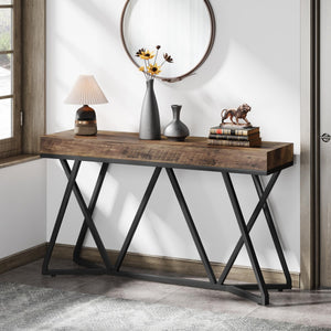 55-Inch Industrial Console Table